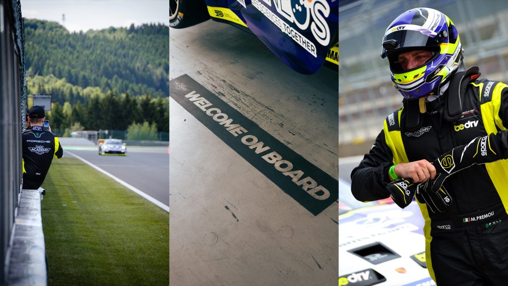 Piloti BeDriver Academy e Porsche 992 GT3 Cup durante training e track day